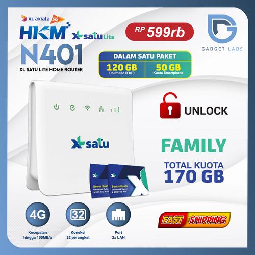 Jual Router HKM N401 Modem Wifi XL Satu Lite 4G LTE Unlock All Operator