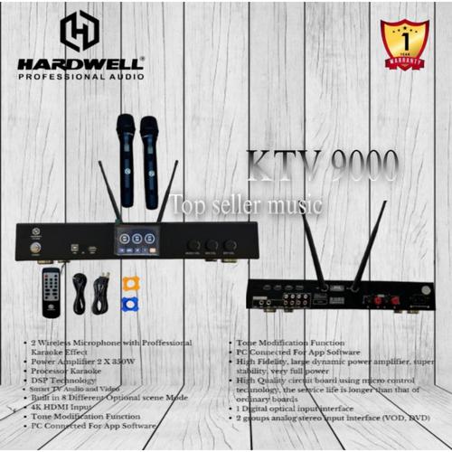 Jual POWER AMPLIFIER KARAOKE DIGITAL PROCESSOR HARDWELL KTV9000 WITH 2