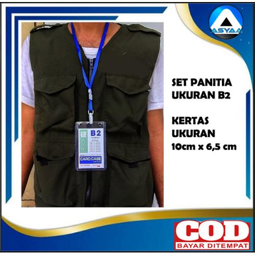 Jual name tag panitia ukuran b2 merah jakarta barat asyaa tokopedia