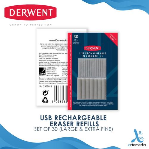 Jual Penghapus Derwent USB Rechargeable Eraser and Refill Blister Pack HANYA REFILL Jakarta