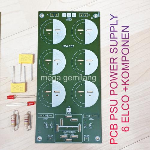 Jual PCB Power Supply 6 elco - PCB-K - Jakarta Barat - mega gemilang