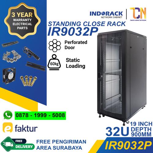 Jual CLOSE RACK 32U 900MM IR9032P -RAK SERVER PERFORATED DOOR INDORACK ...