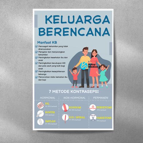 Jual Poster Kesehatan Keluarga Berencana A3+ / Gambar Edukasi - Kab