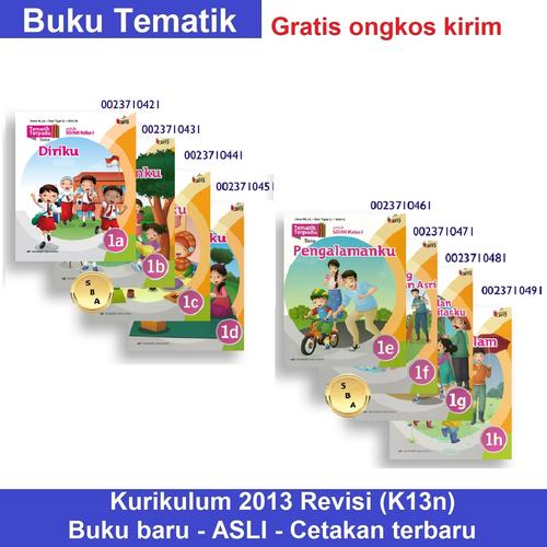 Jual Buku Tematik Terpadu Kelas 1 SD Kurikulum 2013 Revisi K13n ...