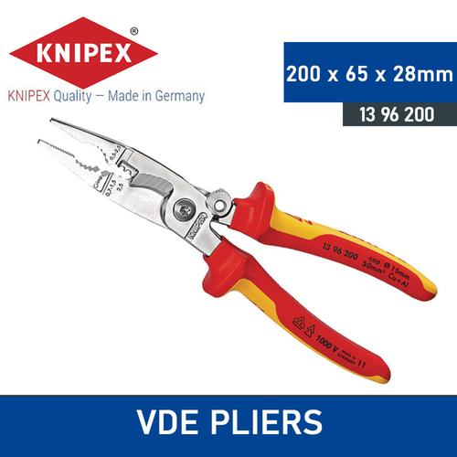 Tang Electrical Promo Tang Potong Kabel Listrik 13 96 200 Knipex VDE Pliers For ...