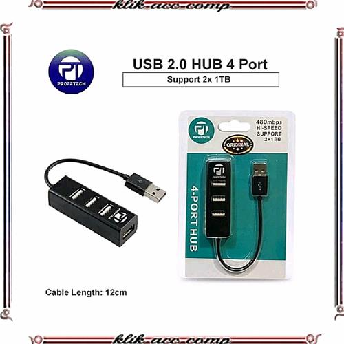 Jual Usb Hub 4 Port Profftech 480Mbps Hi-Speed Suport 2x1 TB - Jakarta ...