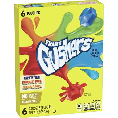 Jual ECER FRUIT GUSHER VARIETY PACK GELATIN FREE PERMEN Fruit Roll Ups