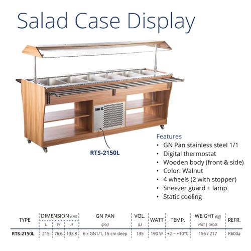 Salad Display Rack Jual GEA SALAD CASE DISPLAY / ISLAND SALAD BAR (RTS-2150L) - Jakarta ...