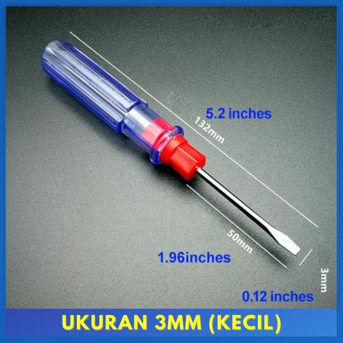 Jual OBENG 2 WAY PLUS MINUS + - 2 IN 1 BOLAK BALIK PANJANG 3MM 5MM 6MM ...