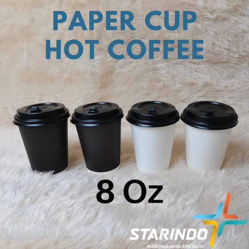 Jual Gelas Kopi Teh 8 Oz Starindo / Paper Cup Hot Coffee Tea 8oz - Cup ...