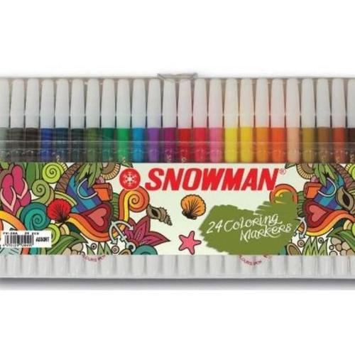 Jual snowman spidol 24 warna / spidol warna snowman 24 colours pw 24a
