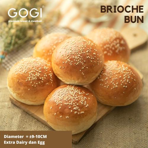 Jual Roti Burger BRIOCHE Bun Burger Roti Bun BRIOCHE PREMIUM Isi 6 Pcs ...