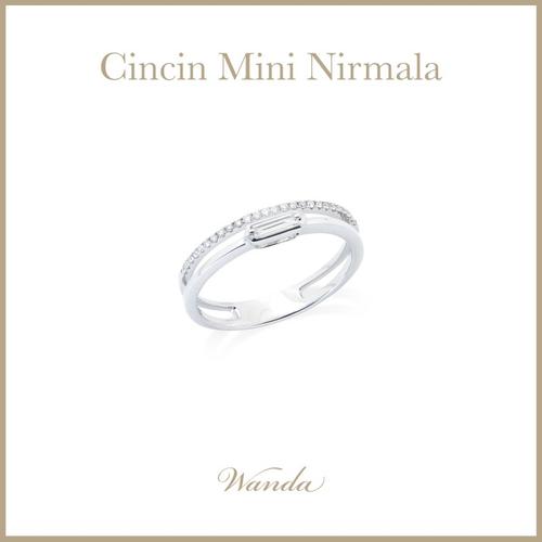 Promo Cincin Berlian Wanda Mini Nirmala White Gold Ring Cicil 0