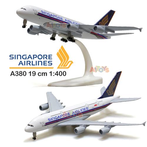 Leses, aereo pressofuso 1:400 Qatar Airbus 380 in metallo (16 cm) aereo modello decorazione ufficio o regalo