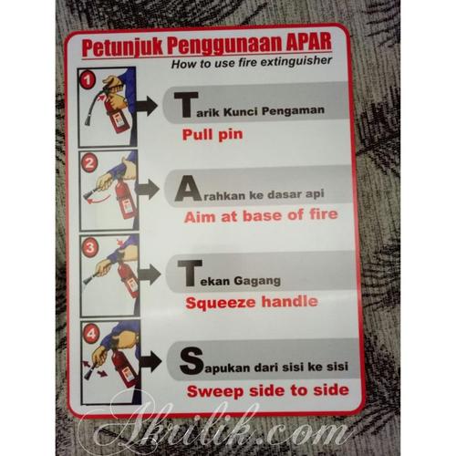 Jual Acrylic Rambu Petunjuk Pemakaian Apar - Jakarta Pusat ...