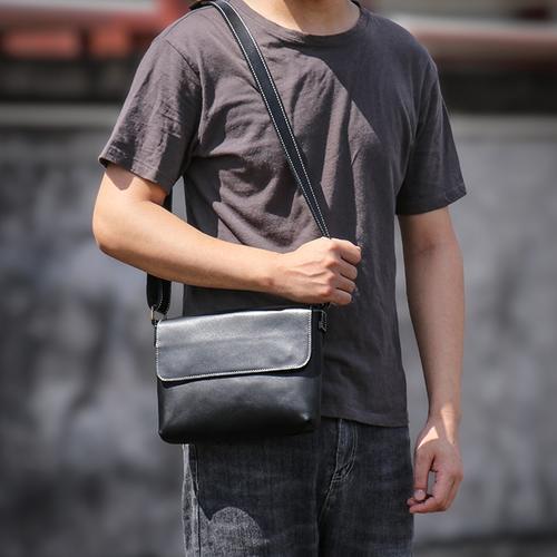 Jual Tas Kulit Asli Premium Pria, Selempang Pria Kulit Sapi Asli, Tas