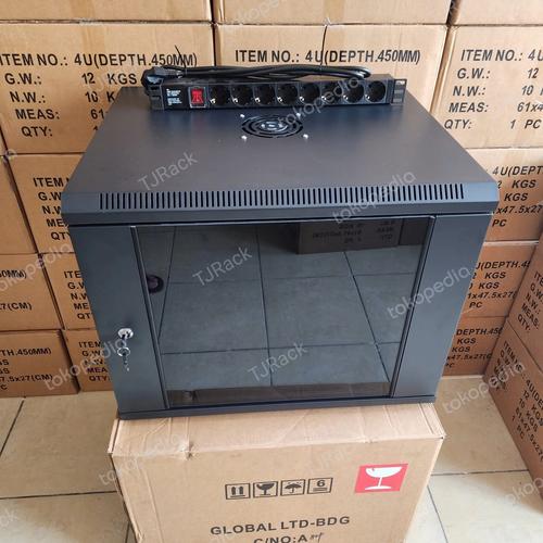 Jual Rack server 9U depth 500mm / wallmount rack 9u depth 500mm ...