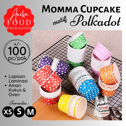 Jual Paper cup cupcake/cake cases ukuran M polkadot - Orange, M ...