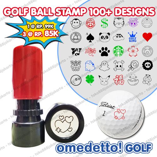 Jual GOLF BALL STAMP 100+ DESIGNS STEMPEL BOLA HIGH QUALITY OMEDETTO 91
