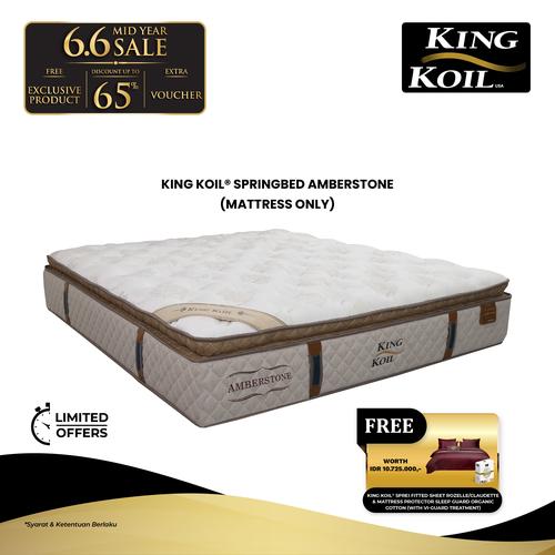 Promo King Koil Kasur Springbed Amberstone (Mattress Only) 180x200