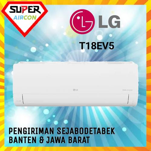 Jual AC LG 2 PK T18EV5 Dual Cool Inverter Watt Control R32+PASANG