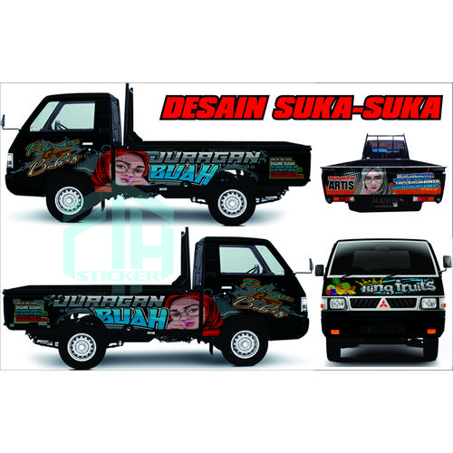 Fth Sticker Jual stiker Mobil PICK UP L300 DECAL print custom full body - Kab ...