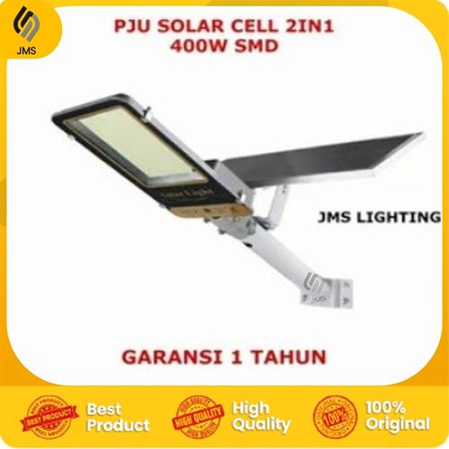 Jual LAMPU JALAN LED TENAGA SURYA 400 WATT 400W PJU SOLAR CELL 2 IN 1 ...