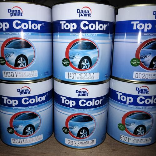 Jual cat buat besi dan kayu top color dana paint isi 1 liter white, 1