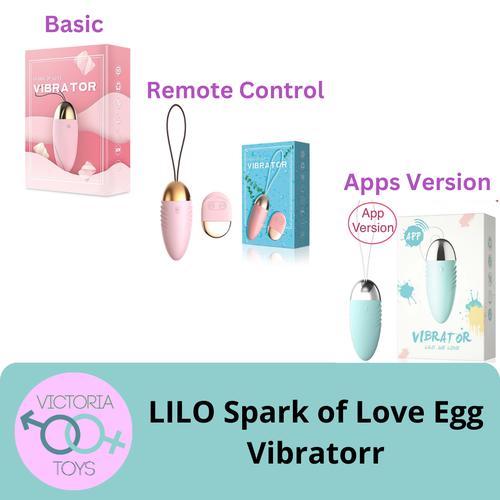 Jual Lilo Spark Of Love Egg Vibrator With Remote Control Alat Pijat 