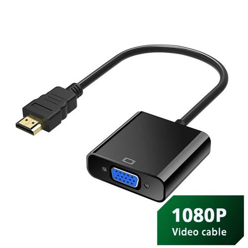 Jual HDMI TO VGA ADAPTER CONVERTER DISPLAY LAPTOP MONITOR GPU CABLE
