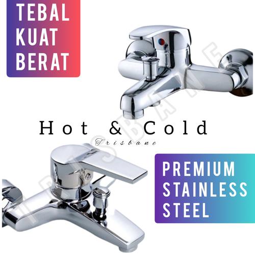 Promo Kran Shower Panas Dingin Stainless Steel Keran Air Kamar Mandi