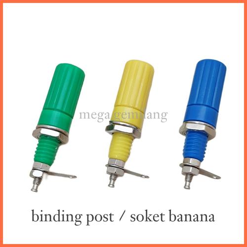 Jual soket banana / binding post bhk02 Biru Jakarta Barat Mega