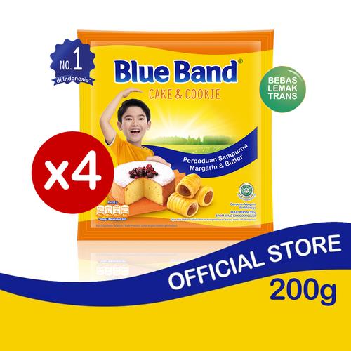 Promo Blue Band Cake & Cookie Margarine Sachet 200gr Isi 4 Blue