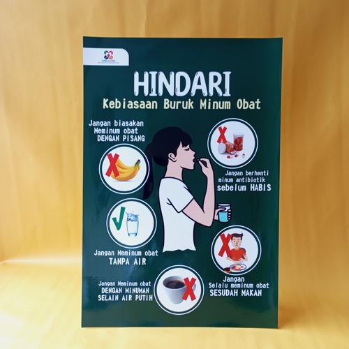 Jual Poster Obat | Poster Hindari Kebiasaan Buruk Minum Obat |Poster ...