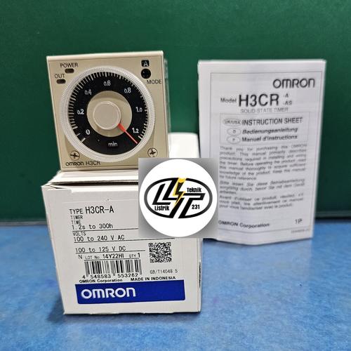 H3CR-AP 100-240VAC/100-125VDC - Omron Industrial tomation - Analogue Timer, Plug-in H3CR-AP 100-240VAC/100-125VDC - Omron Industrial tomation - Analogue Timer, Plug-in