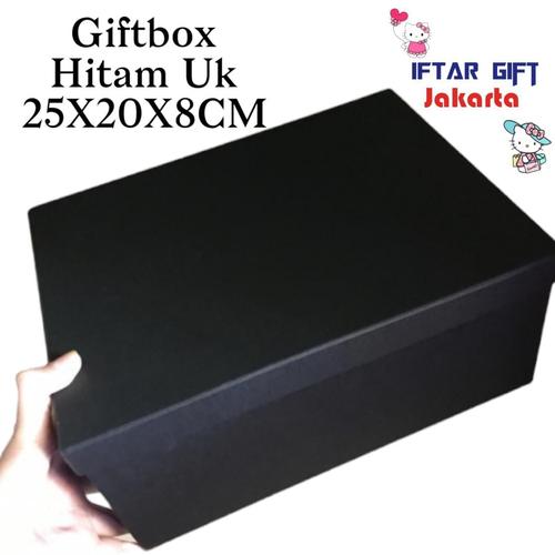 Jual Giftbox Hitam / Kotak Kado Warna Hitam / Hampers Giftbox Hitam ...