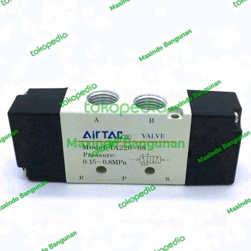 Vanne Pneumatique 4A220-08 5/2 Pilotée Air - 1/4" - Pour Automatisme, Marque CHUKA