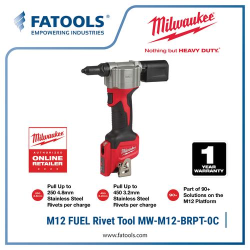 Milwaukee Rivet Gun M12 Milwaukee M12 BPRT Rivet Tool Cordless