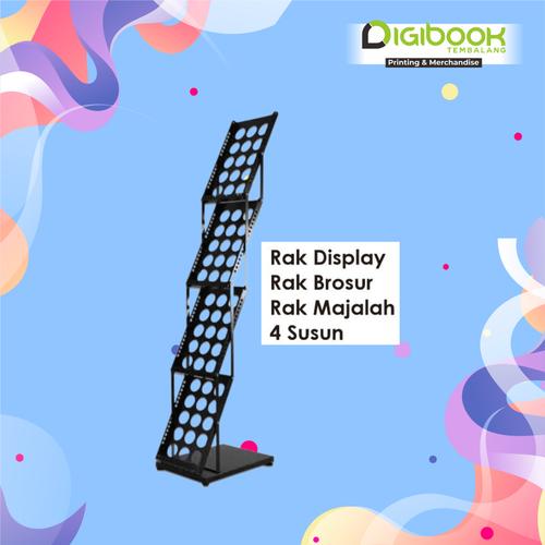 Jual Jual Rak Brosur / Rak Display Portable / Rak Lipat 4 susun Besi ...