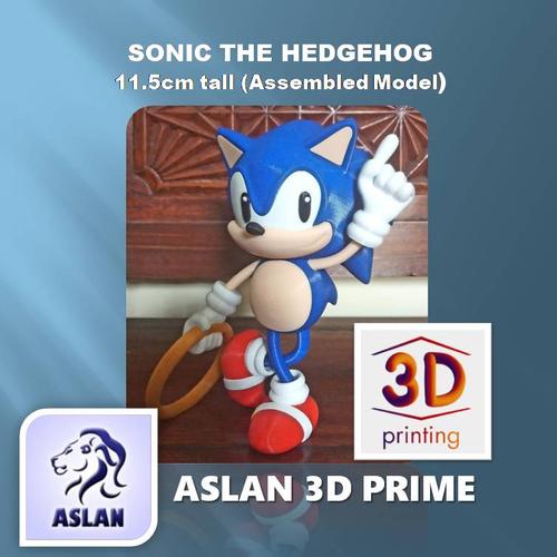Jual SONIC THE HEDGEHOG STATIC ACTION FIGURE 3D Print PLA+ 16 cm Tall ...