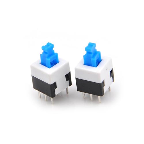Jual 8x8x13mm self locking switch button saklar on off 6p 6pin - Kota ...