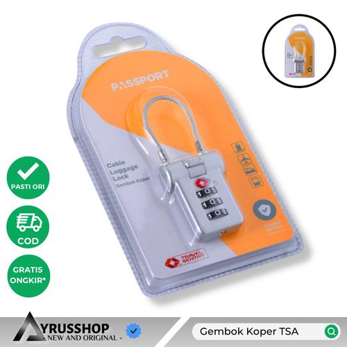 Gembok Koper Tas Travel Kawat Sling Kunci Kombinasi/TSA/Passport/SLV di  Ayrusshop Toko Perkakas Tokopedia
