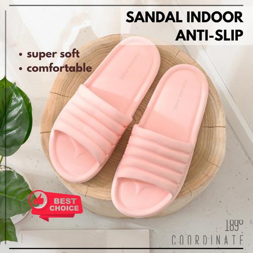 Promo SANDAL RUMAH EMPUK ANTI SLIP KARET SLOP EVA SENDAL INDOOR WANITA