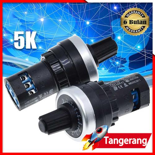 Potenciómetro Giratorio Vsd Vfd Potenciómetro Giratorio 5K Para Panel VSD/ VFD - Control De Velocidad, Montaje Fácil Sin Soldadura Variador De Frecuencia Trifasico 380v