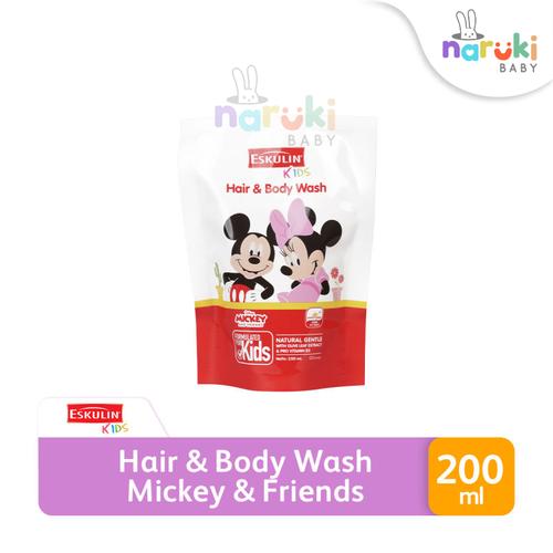 Jual Eskulin Kids Hair and Body Wash Mickey & Friends Shampoo & Sabun