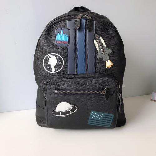Jual West Backpack With Varsity Stripe And Space Patches Kota Bandung
