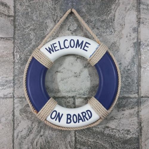 Jual Dekorasi Dinding Papan Welcome Tema Laut Model Pelampung Home