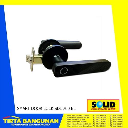 Promo SOLID SMART DOOR LOCK SDL 700 BL/ KUNCI PINTU DIGITAL Cicil 0% 3x ...