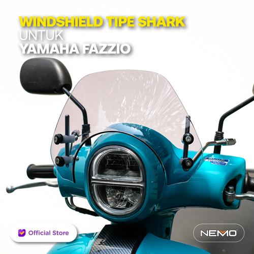 Jual NEMO Windshield / Visor Yamaha Fazzio Tipe Shark Jakarta Barat GMA Product Series