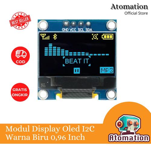 Display Oled Due Colori Display OLED I2C 0.96" 128x64 Pixel Giallo/Blu - Compatibile Con Arduino E Raspberry Pi Modulo 0.96 Pollici - Foto 11